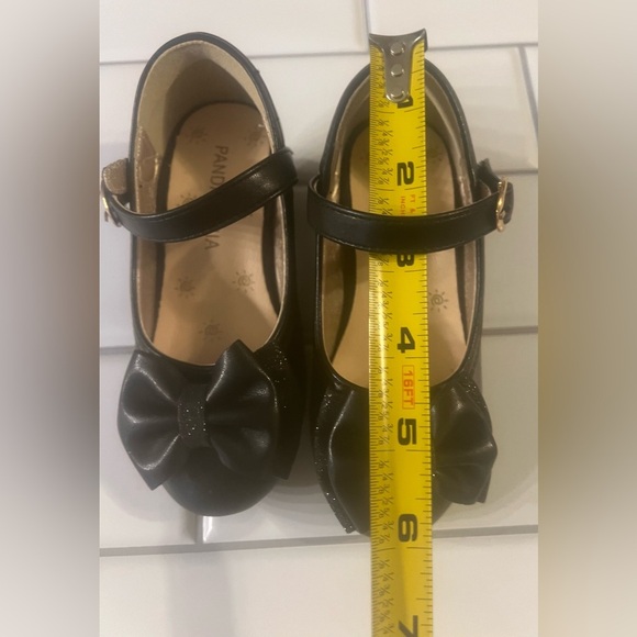 Panda ninja Black Kids Shoes with Bow - Picture 6 of 7